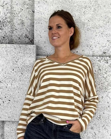 Cabana Living Garda 3497 Camel - White T-SHIRT